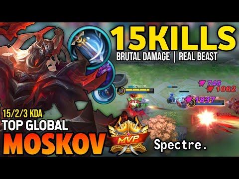 INSANE DAMAGE! MOSKOV BEST BUILD 2022 | TOP GLOBAL MOSKOV GAMEPLAY | MOBILE LEGENDS✓