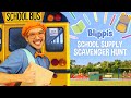 Blippi Back To School Movie School Supply Scavenger Hunt For Kids