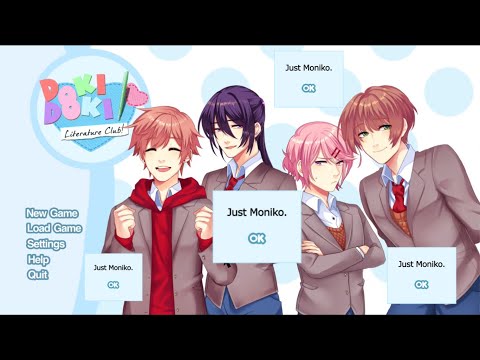 JUST MONIKO | Random Encounters: Just Monika (genderswap cover) | Doki Doki Literature Club 📖🖊