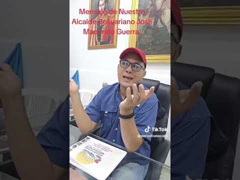 Mensaje del Alcalde Bolivariano José Macondo Guerra, Municipio Arismendi Estado Sucre.