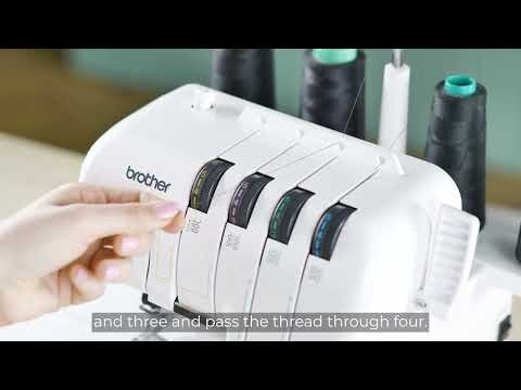 How to thread an Overlocker 2504D | Brother Australia