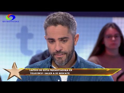 Lapsus de esta presentadora en  Telecinco': salen a su rescate