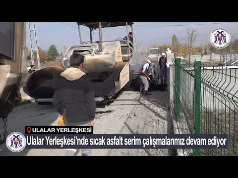 Ulalar Yerleşkesi asfalt serim çalışması 13.11.2023