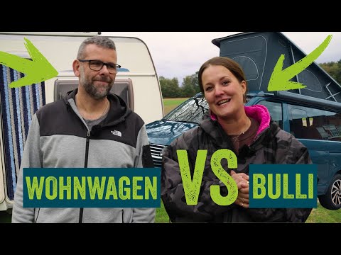 Caravan vs. VW campervan: Which is the better camping vehicle? #campingchallenge 🔥🚐🏕️