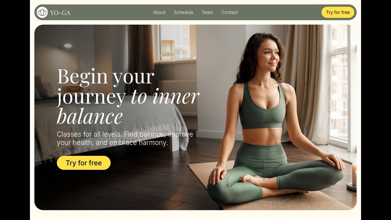 Yoga Studio Website Template