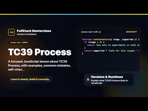 Tc39 Process Explained Fullstack Masterclass Javascript Course