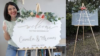 Cricut - DIY Señal de Bodas en Acrílico y Smart Vinyl