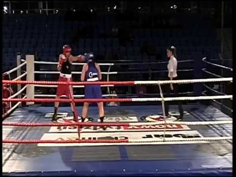 Półfinały 13. MP Kobiet w Boksie kategoria 75 kg: Lidia Fidura - Wioleta Michalska RSC 4