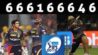 Andre Russell Sixes Destroys Kohli's RCB | RCB vs KKR, IPL 2019 |