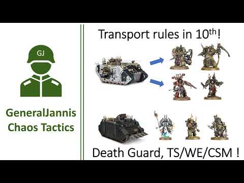 Transport rules and uses 10th edition for Chaos-  GeneralJannis -  WH40k 10th Edition