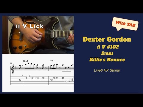 Lick of the Day #102 - Dexter Gordon ii V Lick with TAB