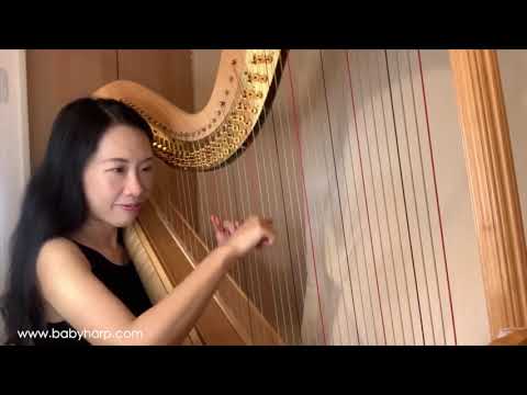 30 minutes christian hymns live harp music, Pedal Harp, 14 Sept 2020 live concert on FB. Harp Solo.