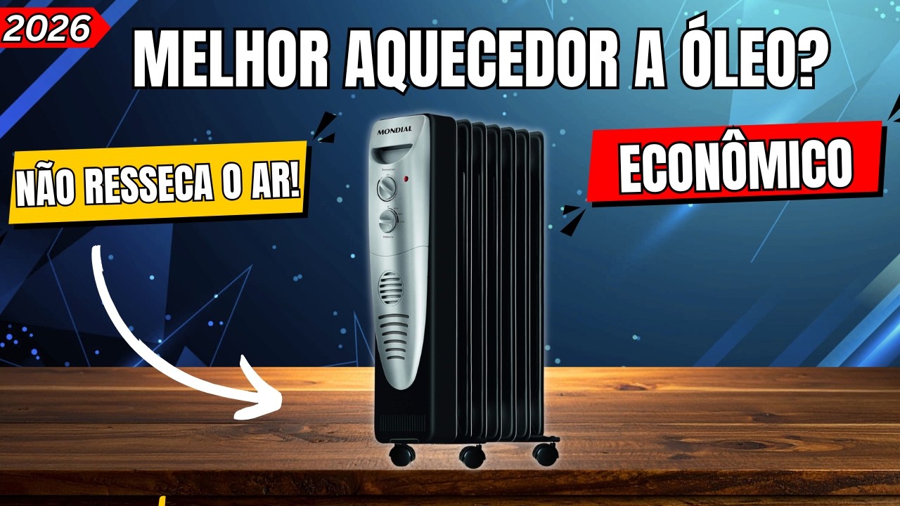 O MELHOR Aquecedor a Óleo de 2026? Mondial A-06 VALE a PENA?