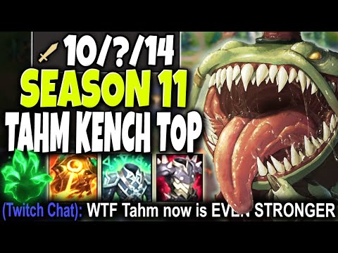 Our Tahm Kench Season 11 Top Lane build is now EVEN STRONGER 🔥 LoL Tahm Build Preseason s11 Gameplay