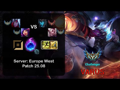 Varus ADC + Neeko vs Kalista + Rakan - EUW Challenger - Patch 25.08