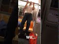 Subway creatures  wtf guy does pull ups on subway bar