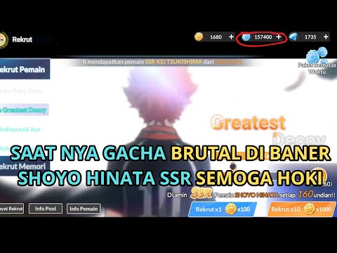 SAAT NYA GACHA BRUTAL DI BANER SHOYO HINATA SSR SEMOGA HOKI - HAIKYU!! FLY HIGH (Android)
