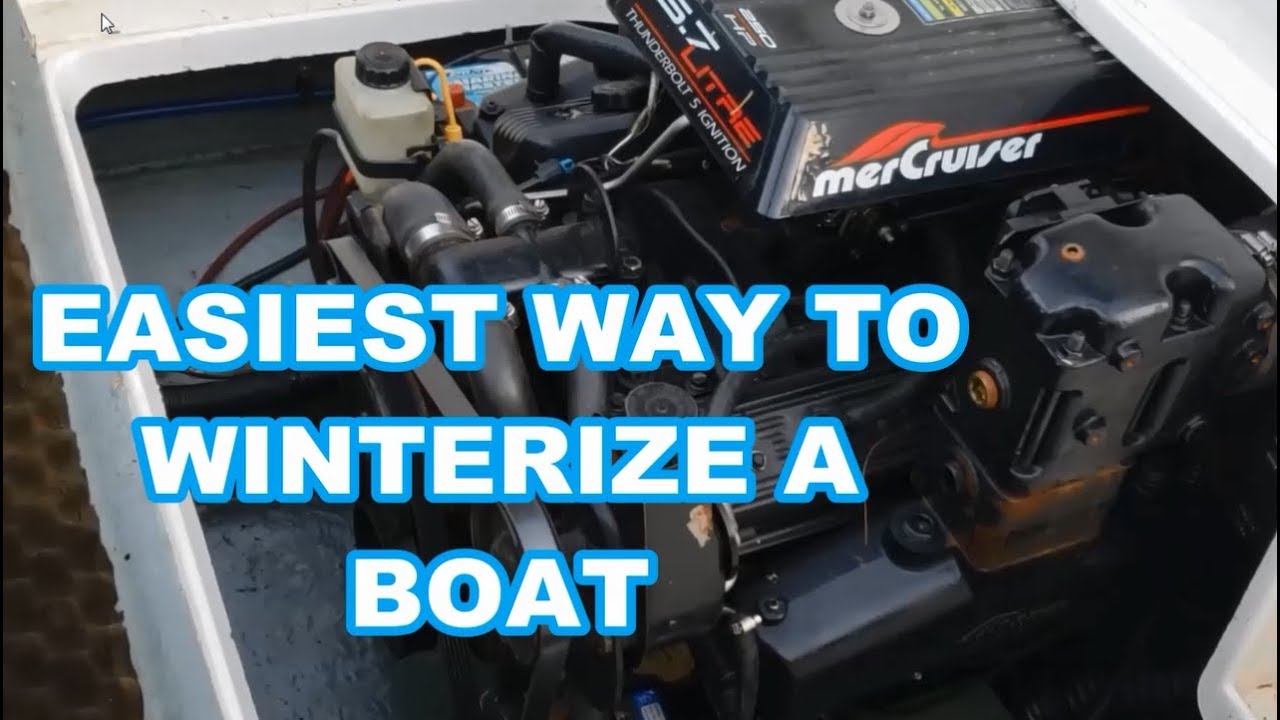 Fast/Free Way To Winterize Your BOAT Mercrusier OMC I/O 