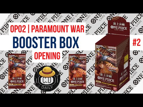 OP-02 PARAMOUNT WAR BOOSTER BOX OPENING #2 - (OPCG) ONE PIECE CARD GAME | NO COMMENTARY