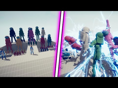100x AMONG US + GIANTS vs 3x EVERY GOD | Totally Accurate Battle Simulator TABS
