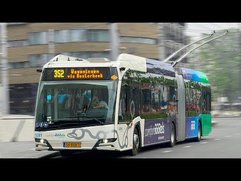 Solaris trolleybussen in Arnhem (Solaris Trollino 18 Metrostyle, Hermes/Breng) | Stadsbus