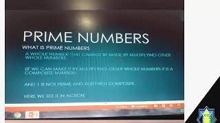 Class VI Math Prime Number Lecture#01