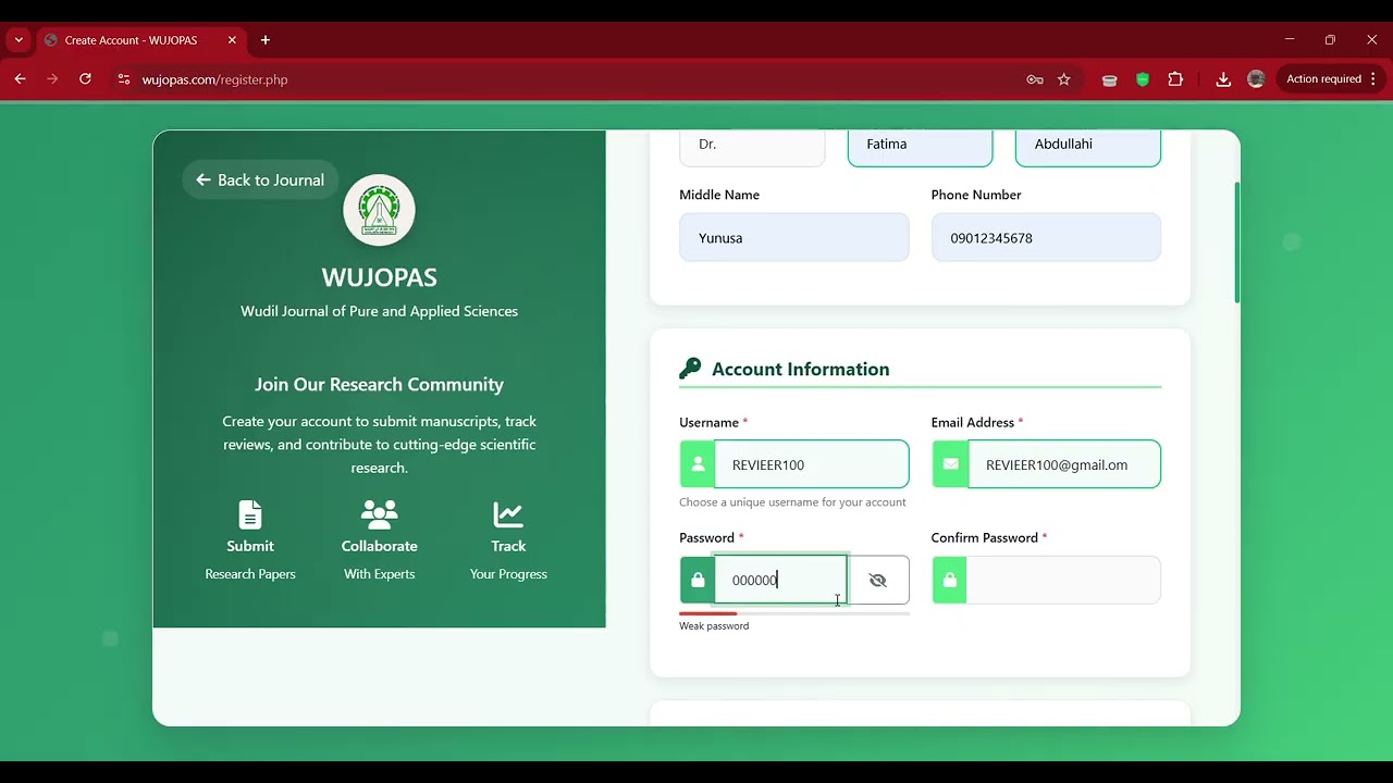 AUTHOR_REVIEWER REGISTER AND LOGIN