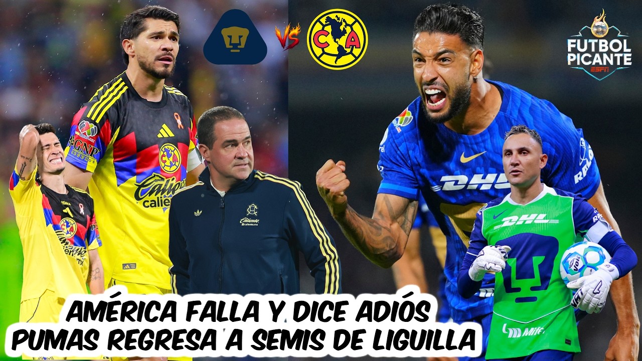 AMÉRICA PERDONA y queda ELIMINADO ante PUMAS tras el PENAL FALLADO por HENRY MARTIN | Futbol Picante