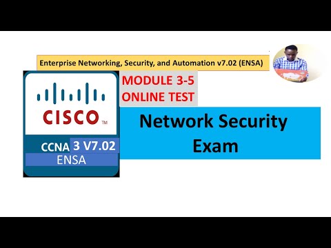 CCNA3 Exam | Network Security Exam | Module 3-5 Exam and Answers