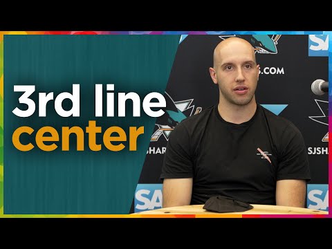 Nick Bonino on playing 3rd line Center for San Jose Sharks