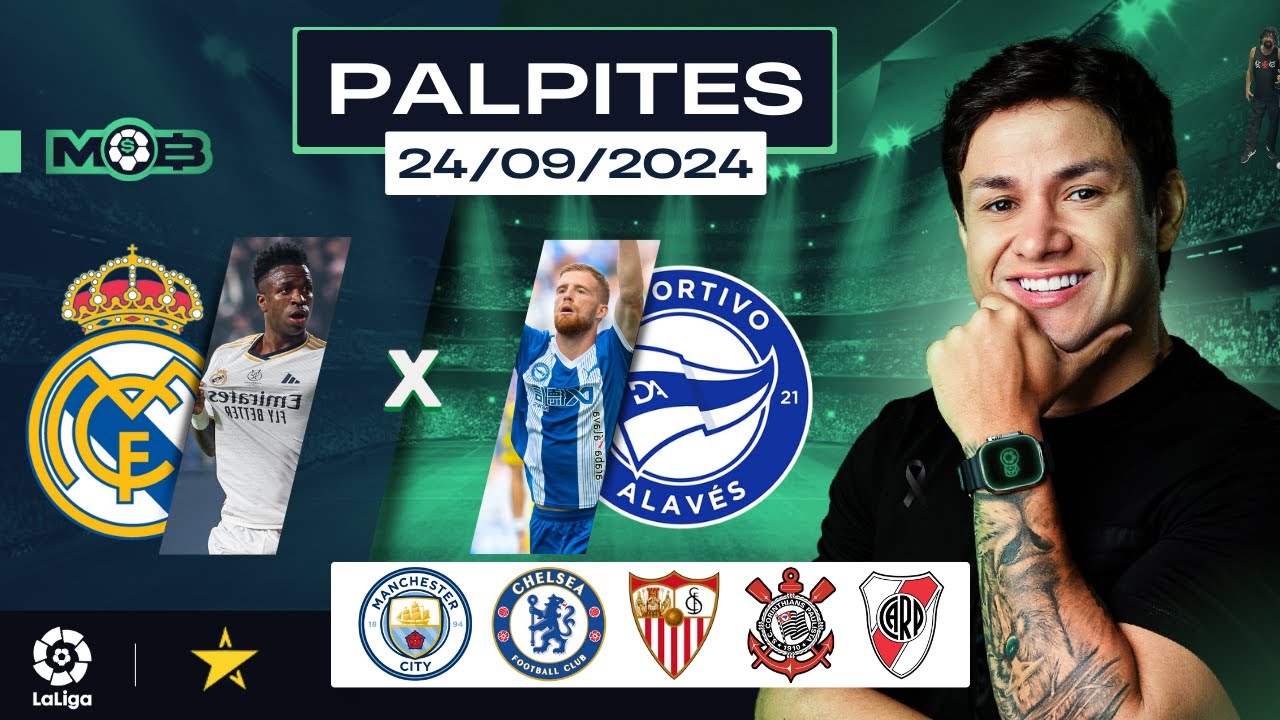 PALPITES DE FUTEBOL PARA O DIA 24 09 2024 + BILHETE PRONTO (TERÇOU NO MUNDO BET)