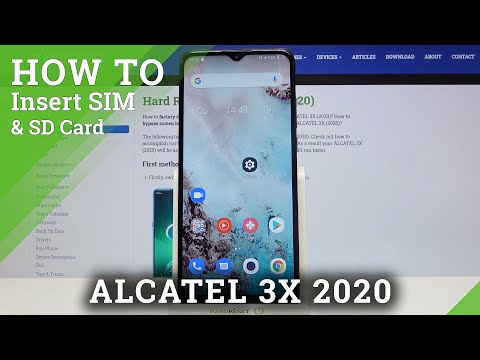 How to Insert SIM & SD Card in ALCATEL 3X (2020) – Install & Input Cards