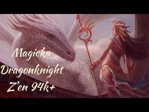 Magicka Dragonknight Z'en Build Double inferno 94k+  ESO - PS5 - Blackwood