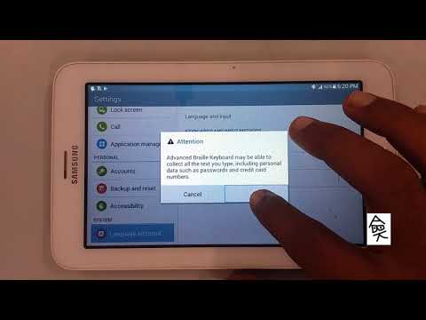 Advanced Braille Keyboard Tutorial Part 1 : Enabling A B K