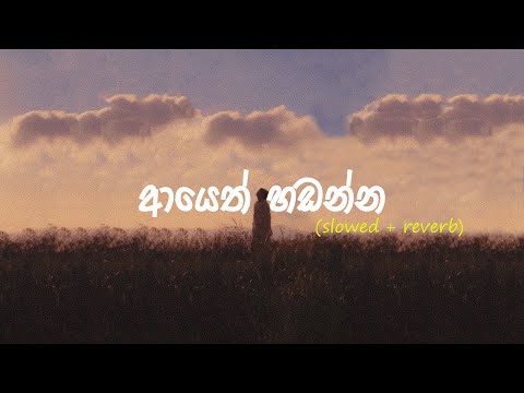 Ayeth Hadanna | ආයෙත් හඩන්න (Slowed + reverb) Theekshana Anuradha
