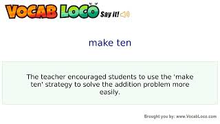 Video thumbnail for make ten