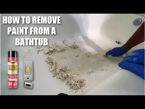 HOW TO Remove PAINT FROM a PEELING BATHTUB | Step by Step Bathtub Stripping and Paint Removal *WOW*