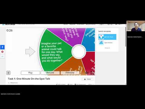 TASK 1 - ASSESMENT OF ENGLISH PROFIENCY
