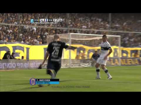 Gol de Ruben. Central 4 - Gimnasia LP 0. Fecha 26. Primera División 2015. FPT.