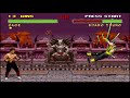 Replay Mortal Kombat II SNES Johnny Cage Very Hard No Continues