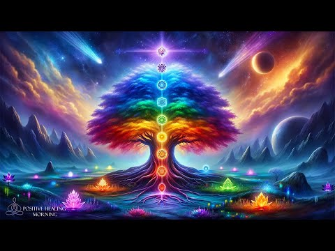 All 7 Chakras Solfeggio Frequencies + Tree Of Life | Whole Body Energy Cleansing & Chakra Meditat...