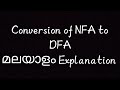 Conversion Of NFA To DFA Finite Automata TOC Malayalam Explanation La Clase 2 0