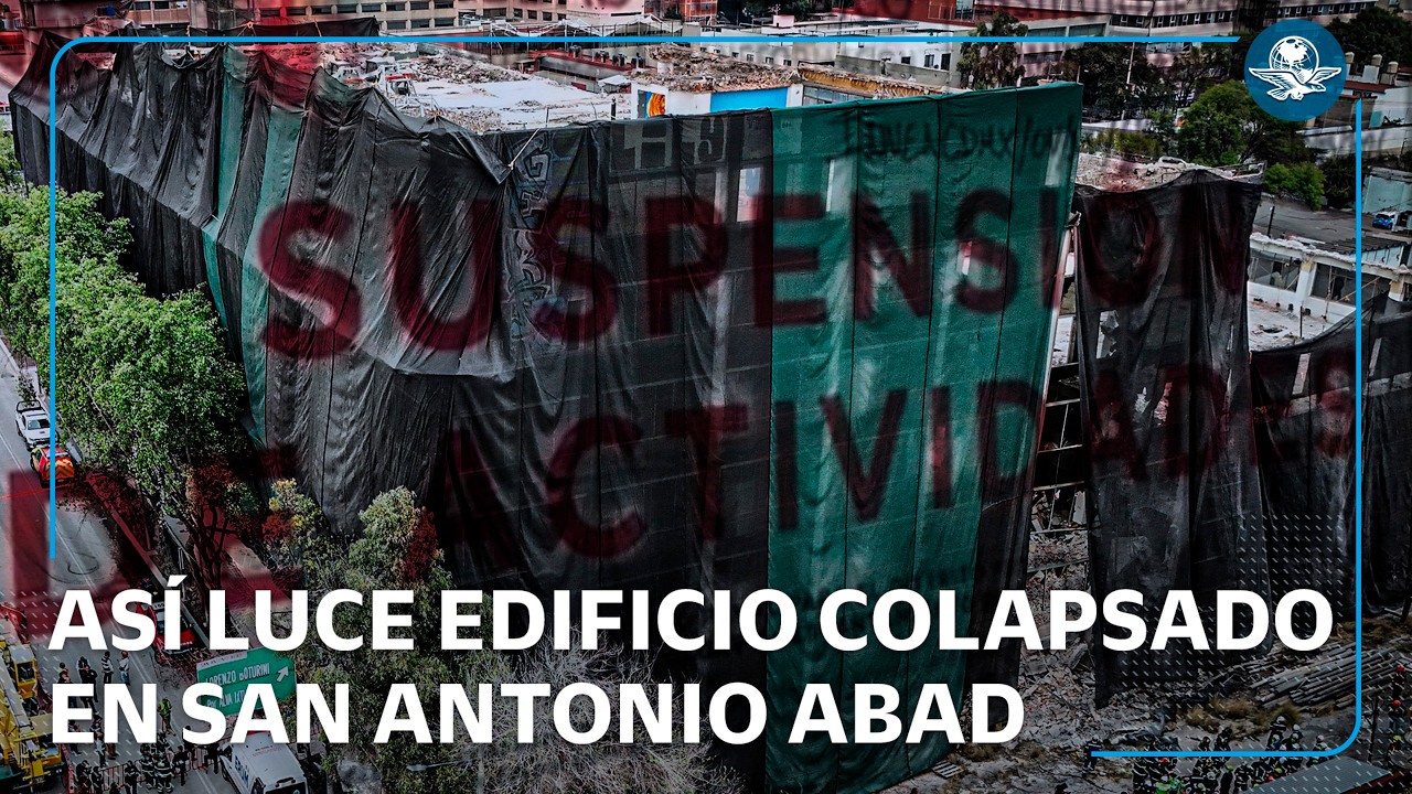 Así quedó el edificio que colapsó en San Antonio Abad y dejó tres muertos