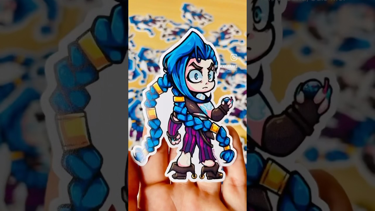JINX STICKERS‼️(check the pinned comment) #jinx #sticker #anime #etsyshop #etsyseller #art