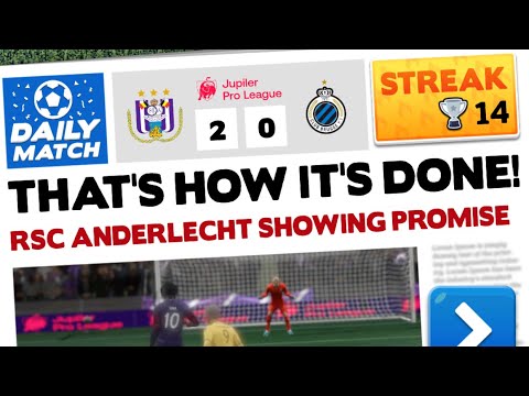 14 Streak - Score! Hero 2022 - RSC Anderlecht Vs. Club Brugge
