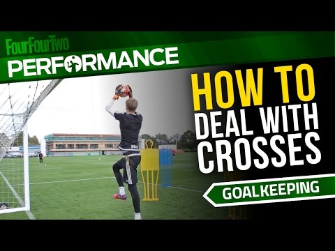 Goalkeeper training drill | How to deal with crosses | Swansea City Academy