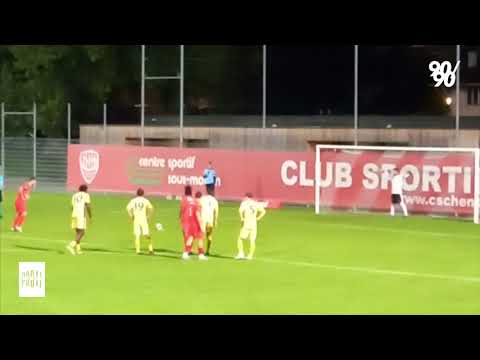 Le penalty de Betim Bilalli (CS Chênois) contre La Chaux-de-Fonds