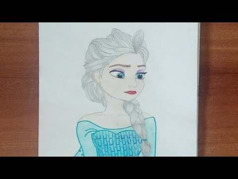 How To Draw Disney Princess Elsa Step by Step | Easy...