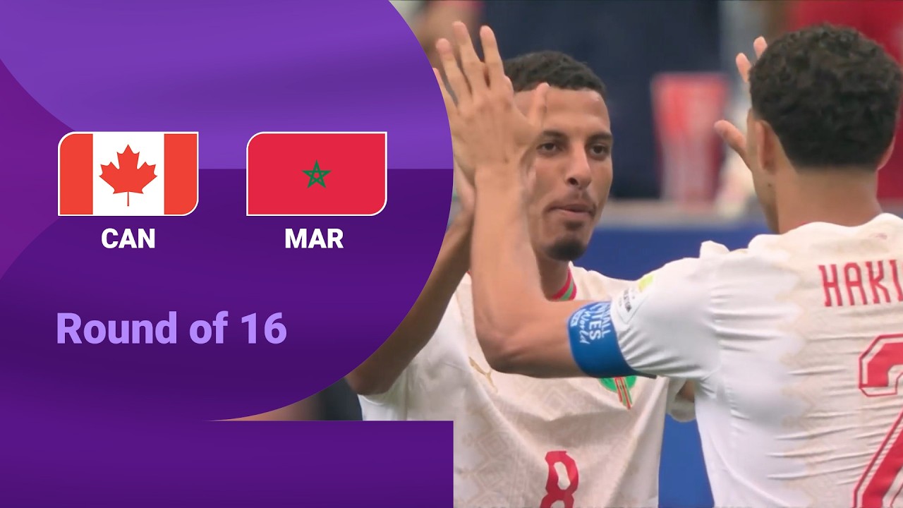 Canada 0-3 Morocco | Round of 16 | FIFA World Cup 2026™ Highlights