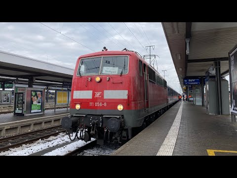 BR 111 mit n-Wagen-Ersatzpark von TRI in Nürnberg